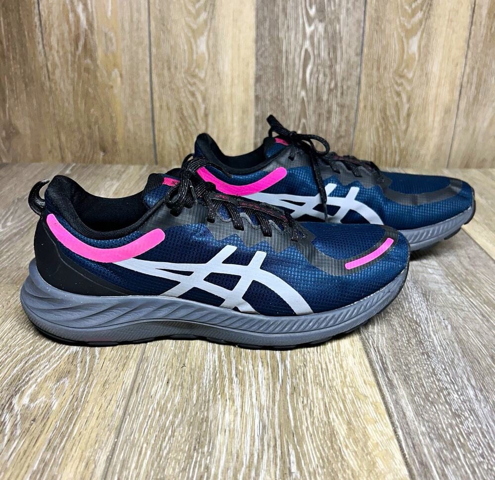 ASICS Gel-Excite 8 Women's US Size 9 Navy Blue Black Pink Running Sneaker Shoes